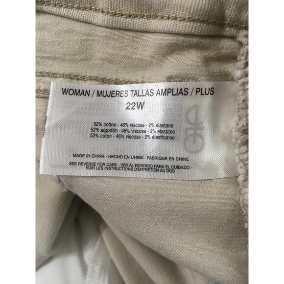 Code Bleu 22W Chelsea Classic Straight Tan Jeans - Picture 4 of 4